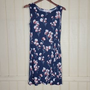 Tory Burch floral dress size Small  Color:  blue  Size:  small